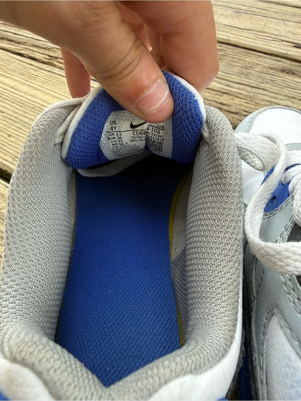 Nike Kids Blue, White & Gray Air Max Sneakers